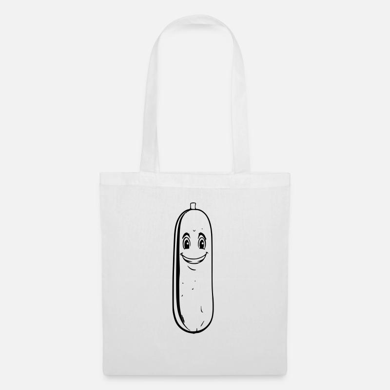 Cucumber Outline - Tote Bag - white