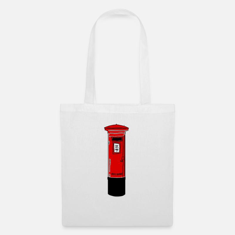 Red British Postbox - Tote Bag - white