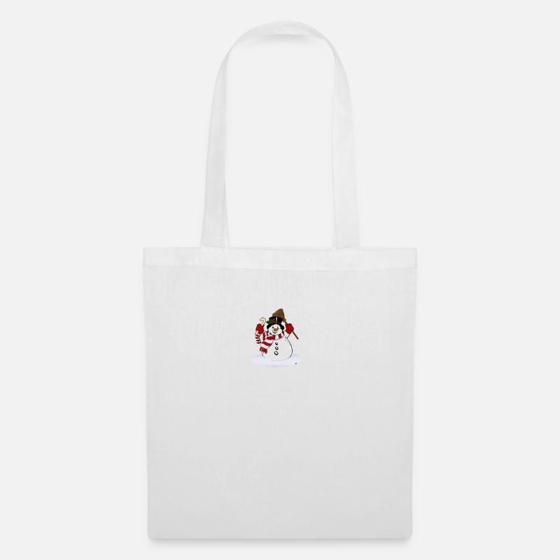 snowman - Tote Bag - white