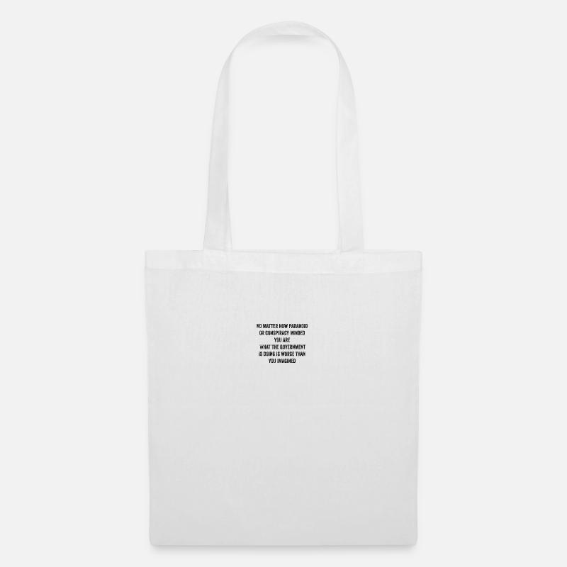 Deep state conspiracy - Tote Bag - white