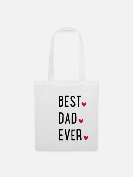 Best Dad ever - Stoffbeutel - Weiß