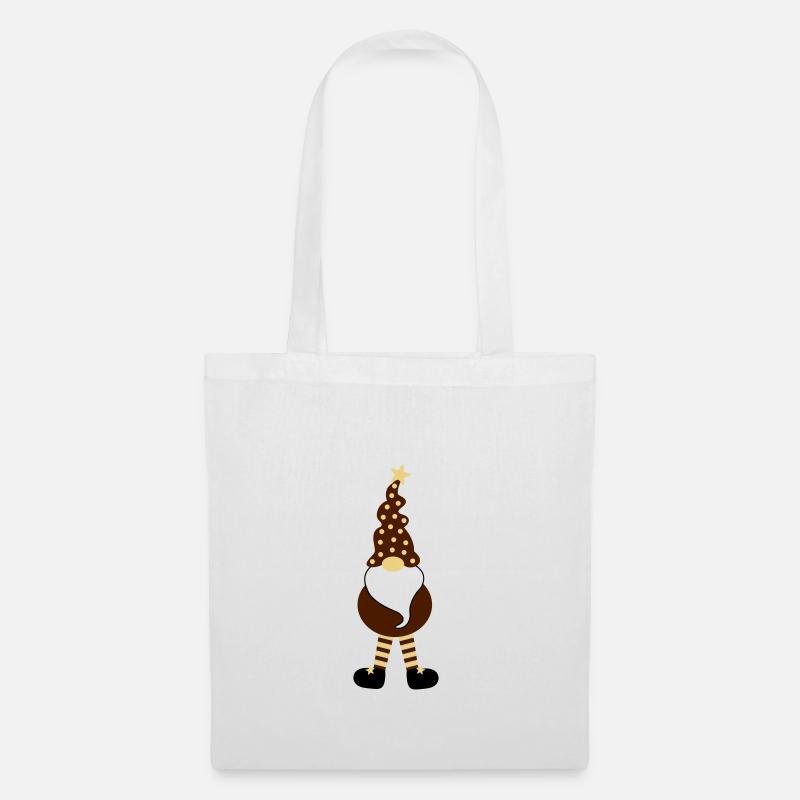 Weihnachtself - Stoffbeutel - Weiß