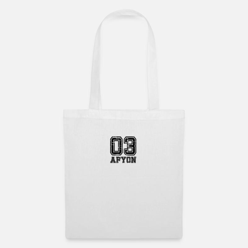 Afyon 03 look usé - Sac en tissu - blanc