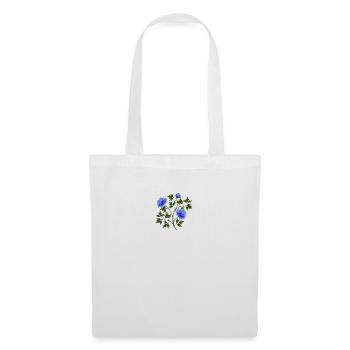 fleurs - Sac en tissu - blanc - Devant