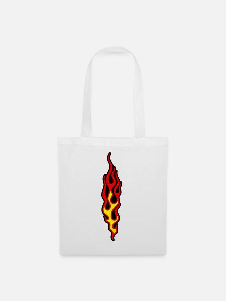 flammen - Tote Bag - white