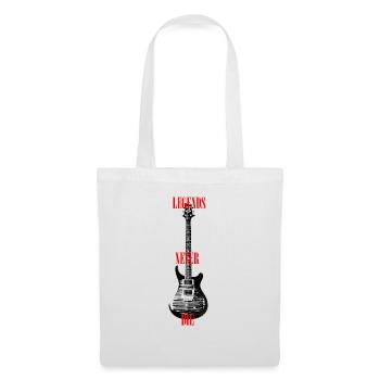 Legends never die - guitar - Stoffbeutel - Weiß - Vorne