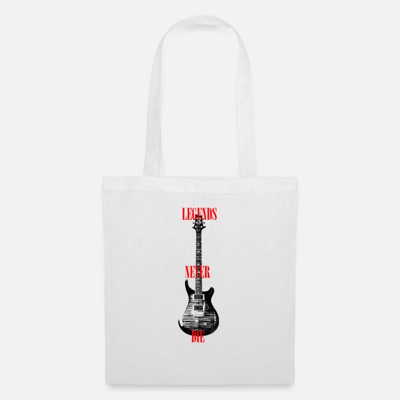 Legends never die - guitar - Stoffbeutel - Weiß