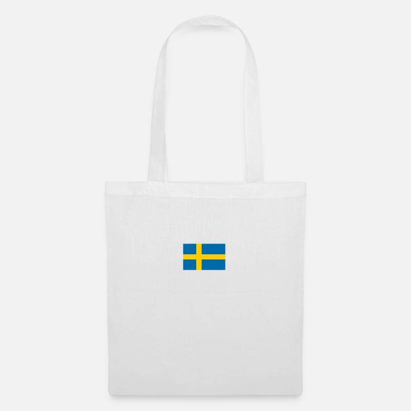 Flagge Schwedens 🇸🇪 - Stoffbeutel - Weiß