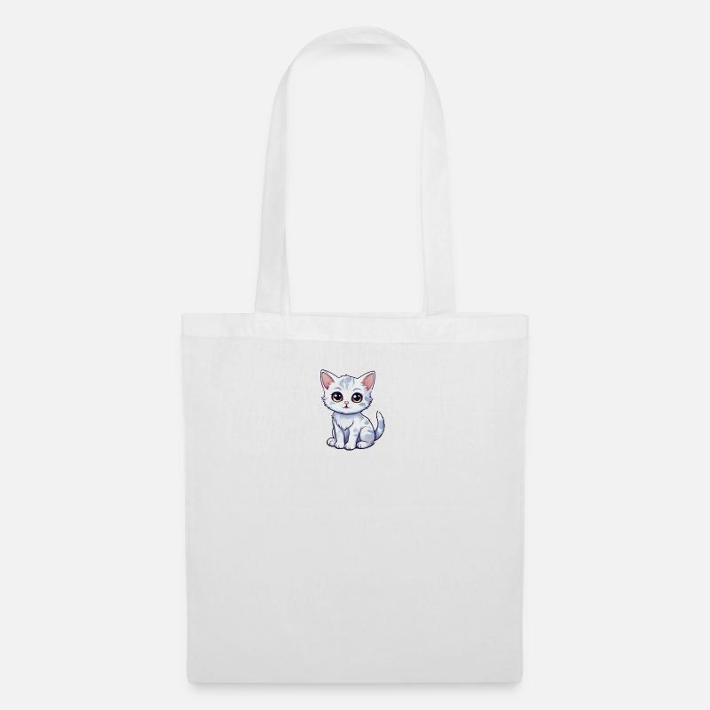Petit chaton mignon - Sac en tissu - blanc