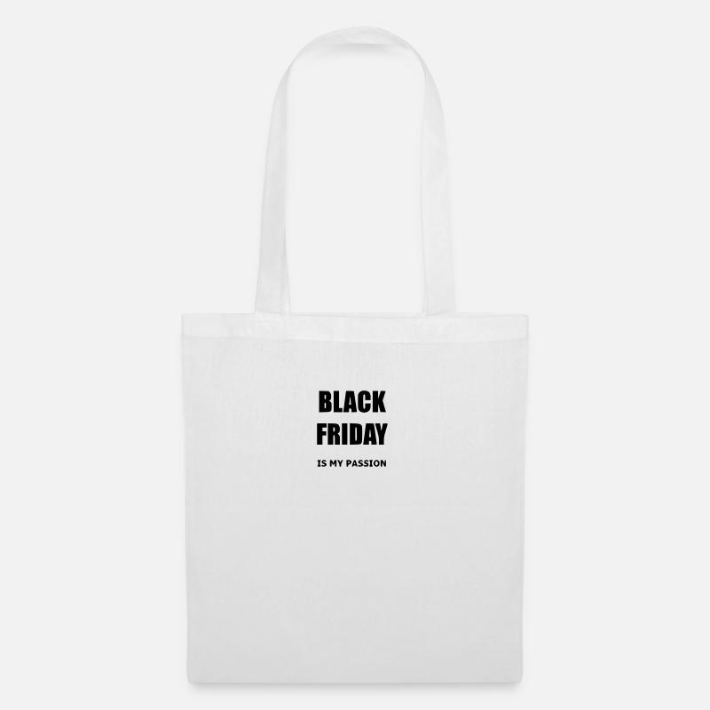 Black Friday Shoppingqueen - Stoffbeutel - Weiß