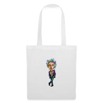 Portrait expressionniste coloré - Sac en tissu - blanc - Devant