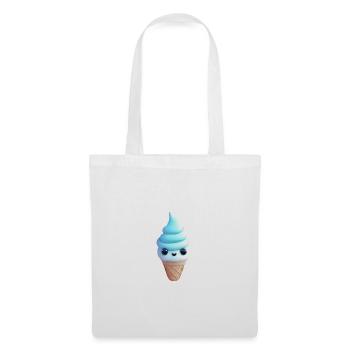 Crème glacée sucrée - Sac en tissu - blanc - Devant