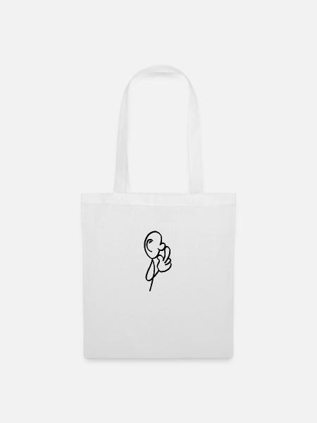 Pensée - Sac en tissu - blanc