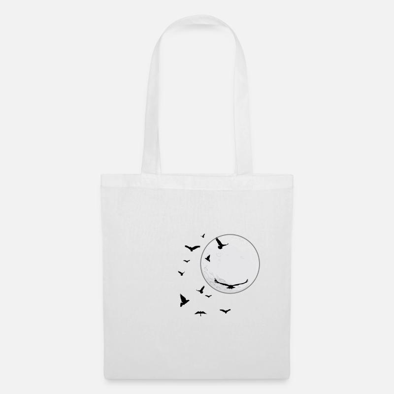 Astronomie nocturnes lune cadeau de l'espace - Sac en tissu - blanc