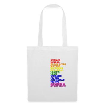 Women Right Liebe LGBT Pride Regenbogen Geschenk - Stoffbeutel - Weiß - Vorne