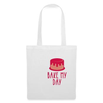 BAKE MY DAY pastry chef gifts baking quotes - Tote Bag - white - Front