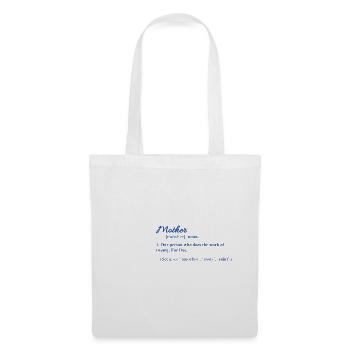 MOM FUNNY fête des mères Maman Maman - Sac en tissu - blanc - Devant
