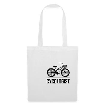 CYCOLOGIST Bicycle Funny Cycling Cyclist - Tote Bag - white - Front