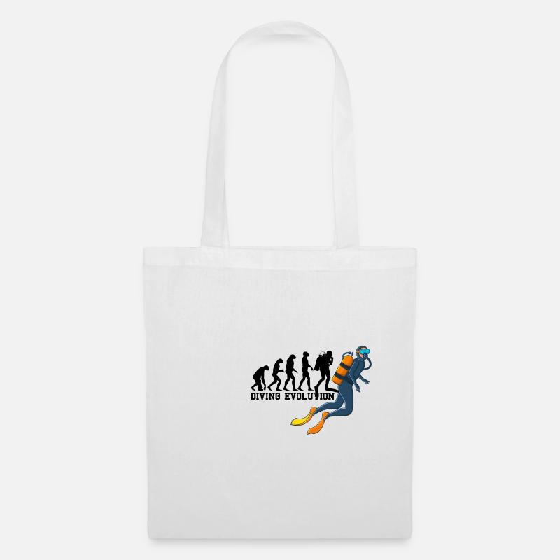 Plongée Évolution Plongée Plongeur Instructeur de plongée - Sac en tissu - blanc