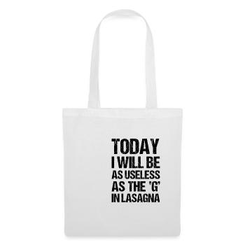 Office Sayings Funny Funny saying TODAY I WILL - Tote Bag - white - Front