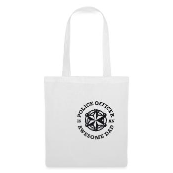 Policeman Father's Day Police Officer Is An Awesome Dad - Tote Bag - white - Front