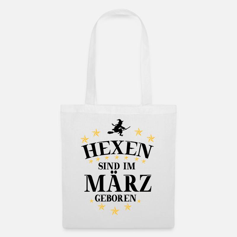 Hexen März - Stoffbeutel - Weiß
