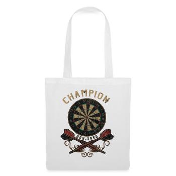 Dart Champion flat - Dart T-Shirts RAHMENLOS - - Stoffbeutel - Weiß - Vorne