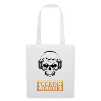 Skull Headphones Blast - Tote Bag - white - Front