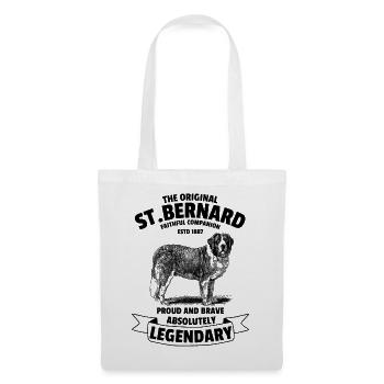 Legendary St. Bernard Dog Retro Vintage - Tote Bag - white - Front