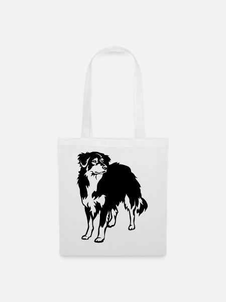 Australian Shepherd - Stoffbeutel - Weiß