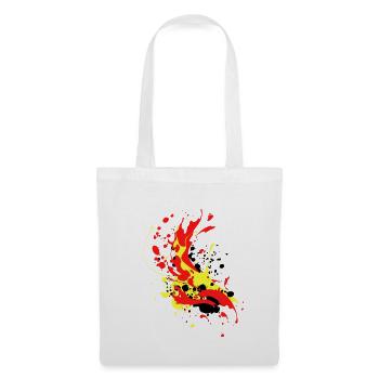 splash bunt farbe muster aufdruck comic style - Stoffbeutel - Weiß - Vorne
