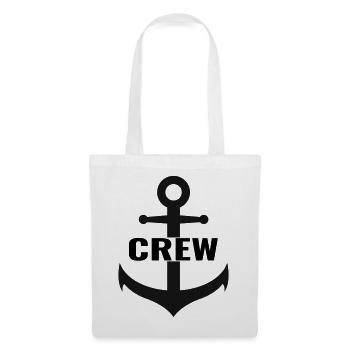 Crew with anchor the team design - Tote Bag - white - Front