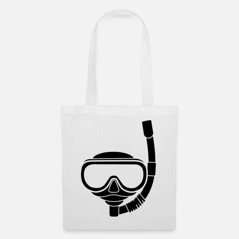 Masque de plongée - Sac en tissu - blanc
