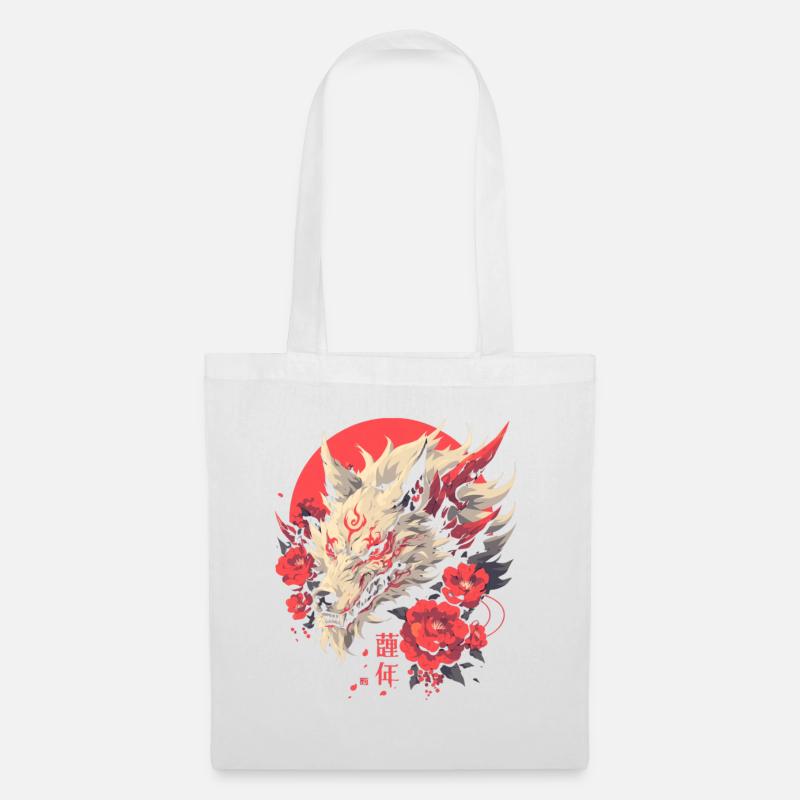 Chinesischer Weißer Drache - Stoffbeutel - Weiß