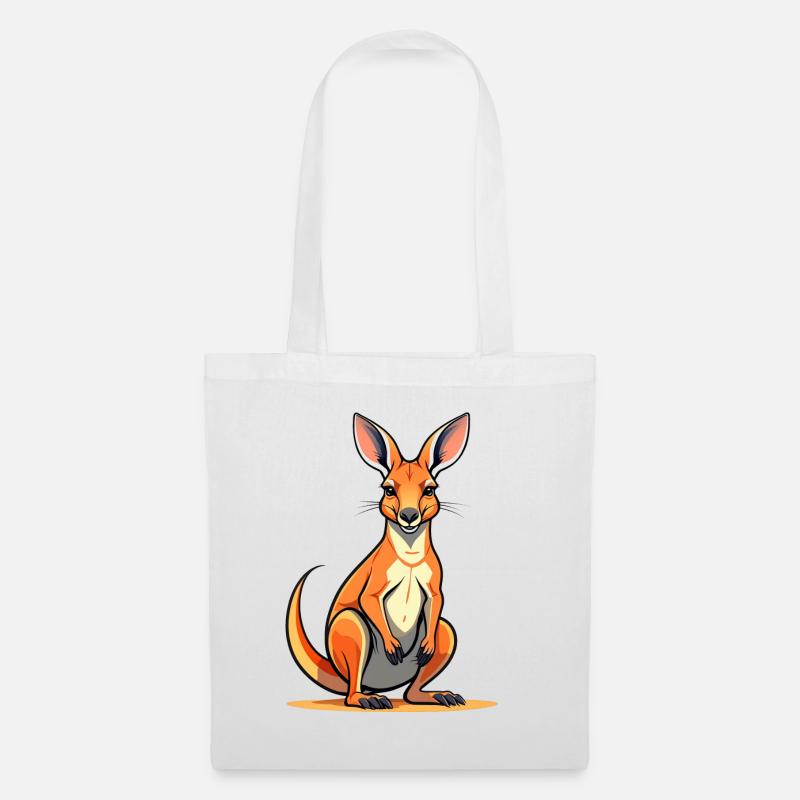 Ein Känguru in Australien - Stoffbeutel - Weiß