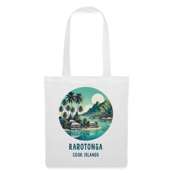 Parotonga Cook Islands sea palm trees - Tote Bag - white - Front
