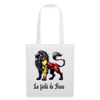Mons lion flag design - Tote Bag - white - Front