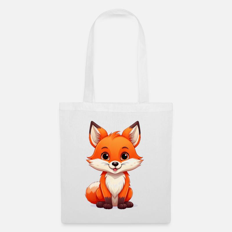 Fuchs - Stoffbeutel - Weiß