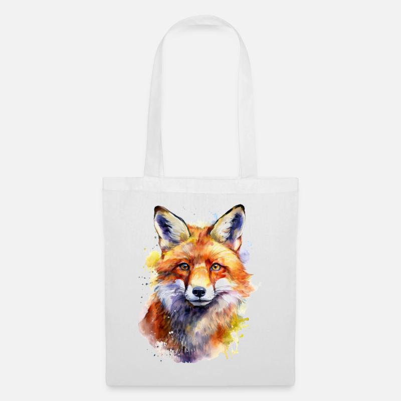 Fuchs - Stoffbeutel - Weiß