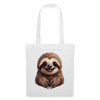 A happy sloth - Tote Bag - white - Front