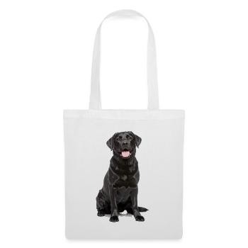 Black Labrador – Loyal, Lovable & Charming - Tote Bag - white - Front