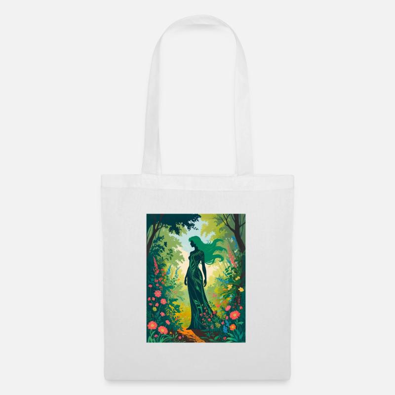Mère Nature dans la forêt enchantée - Sac en tissu - blanc