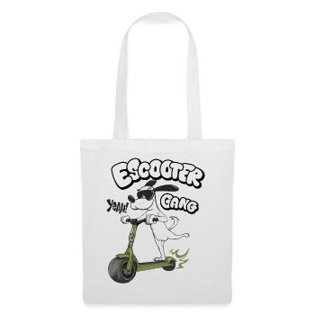 E Scooter Gang Humor Illustration - Stoffbeutel - Weiß - Vorne