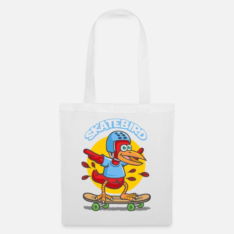 Skatebird - Stoffbeutel - Weiß