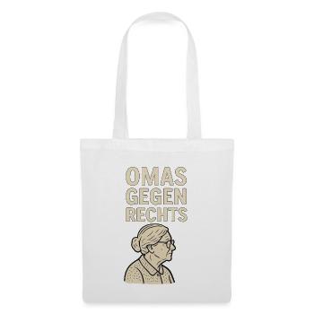 Déclaration anti-droite Les grands-mères contre la droite - Sac en tissu - blanc - Devant