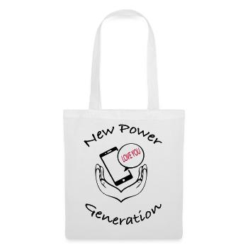 New Power Generation Love Message Design - Stoffbeutel - Weiß - Vorne