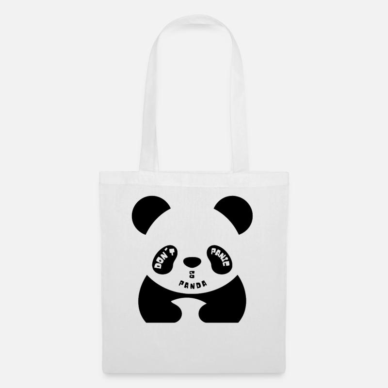 Dont Panic GO Panda - Tote Bag - white