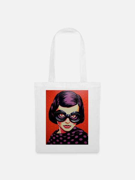 PopArt-Goggles Diva - Stoffbeutel - Weiß
