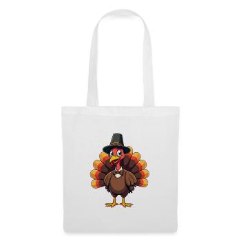 Thanksgiving Lustiger Thanksgiving Truthahn - Stoffbeutel - Weiß - Vorne