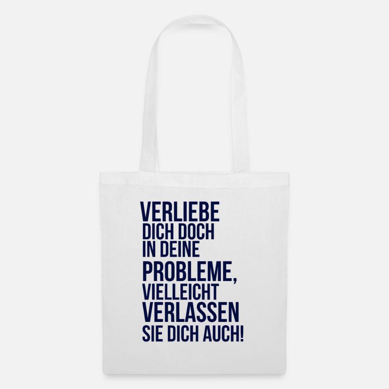  about going wild - verliebe dich in deine Problem - Stoffbeutel - Weiß